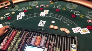 Antarmuka Asia Gaming sprunky dengan tabel blackjack, roulette, dan baccarat langsung di ponsel